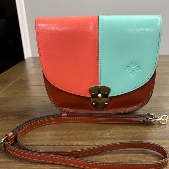 Patricia Nash Bettina Colorblock Saddle Bag Crossbody